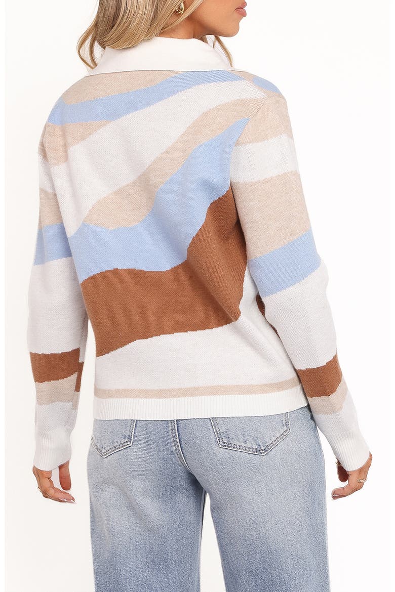 Tulula Colorblock Jacquard Cardigan, Alternate, color, CREAM