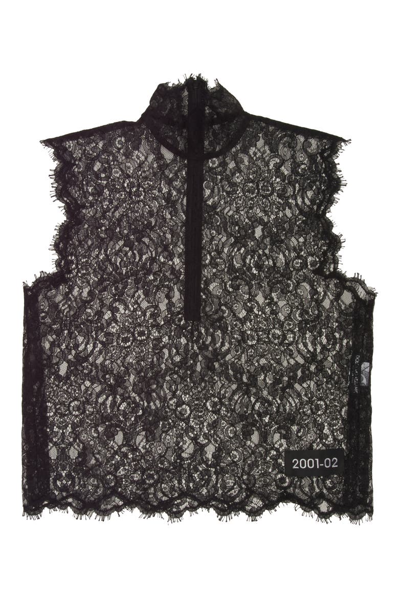 Sheer Lace Top, Alternate, color, BLACK