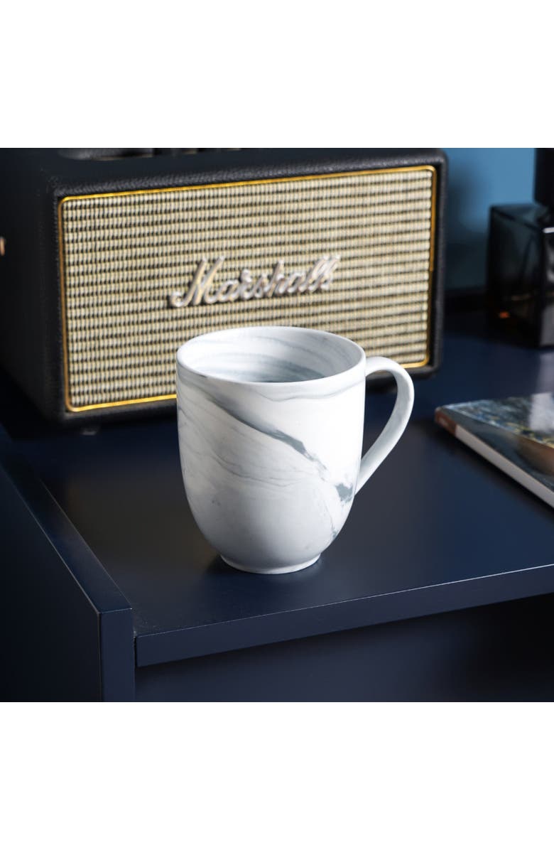 Stone Lain Brighton Porcelain 4-Piece Mug Set, Main, color, Gray