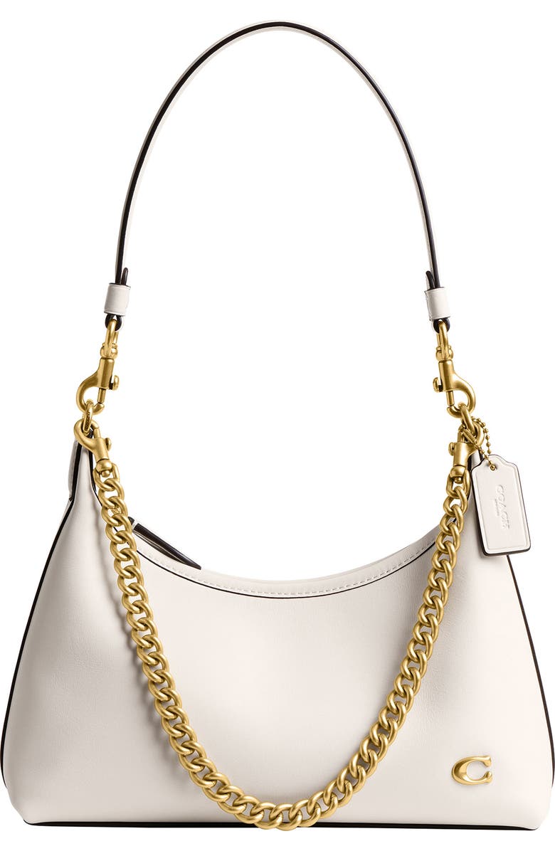 COACH Juliet 25 Glovetanned Leather Shoulder Bag, Main, color, B4/Chalk