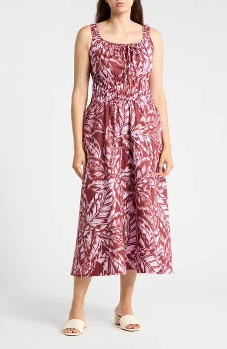 Graphic Print Cotton Dress