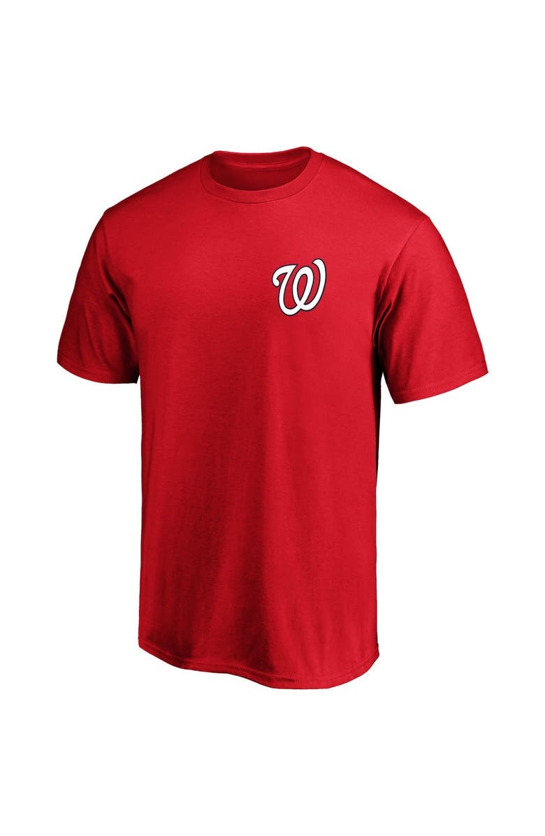 FANATICS Men's Fanatics Branded Red Washington Nationals Number One Dad Team T-Shirt, Alternate, color, 