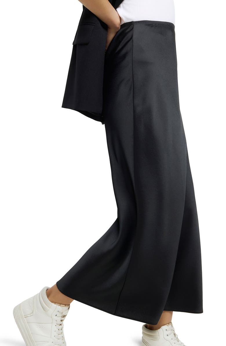 River Island Bias Cut Satin Maxi Skirt, Alternate, color,