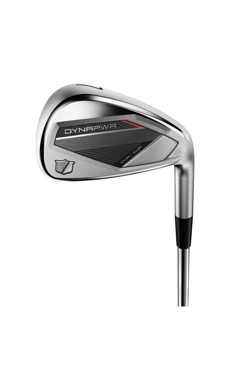 WILSON Dynapower Left Hand Mens Steel Irons - 5-PW GW / Kbs Max Ultralt / Regular, Main, color, Silver