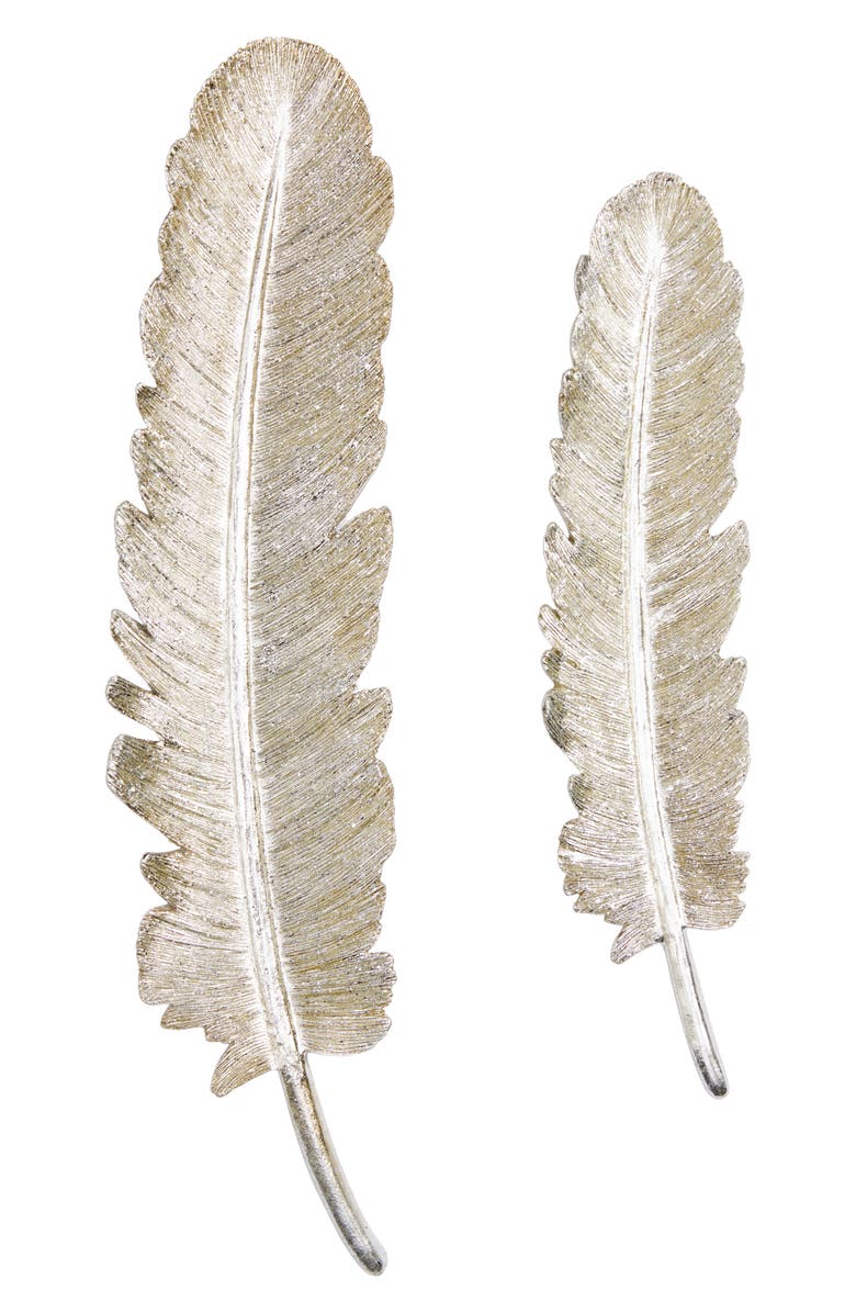 NEXT Set of 2 Feather Wall Art, Main, color,