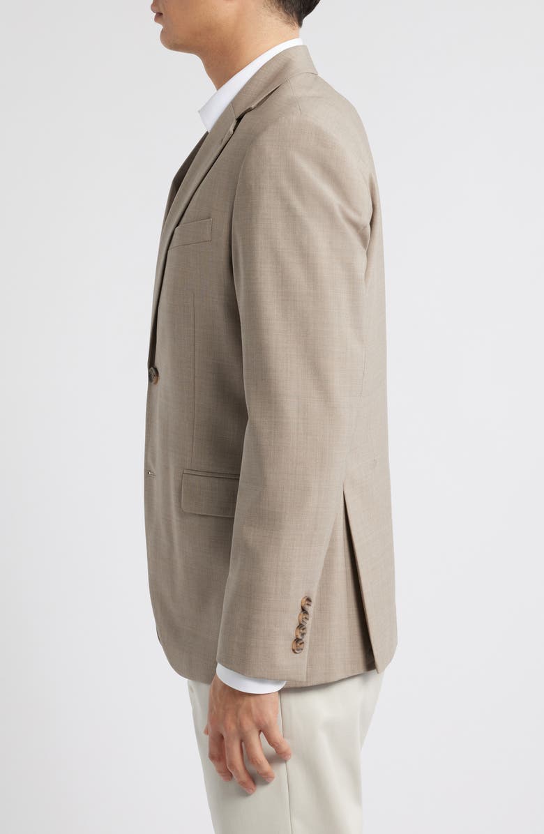 Nordstrom Henrik Trim Fit Solid Stretch Wool Suit Jacket, Alternate, color, Brown Taupe
