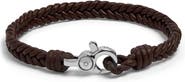 Jonas Studio Men's Woven Leather Bracelet
