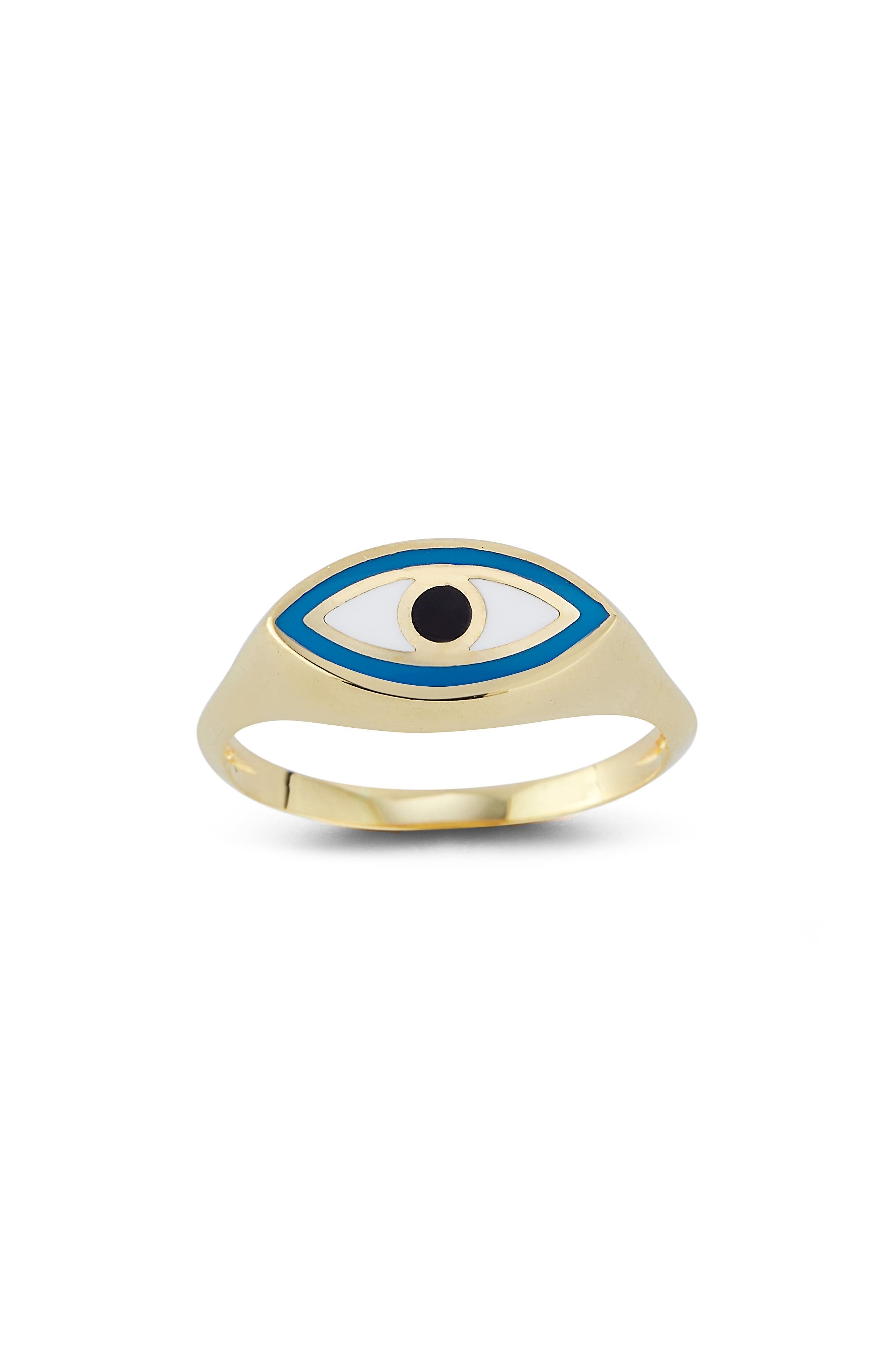 Ember Fine Jewelry Evil Eye Signet Ring