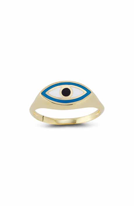 Ember Fine Jewelry Evil Eye Signet Ring