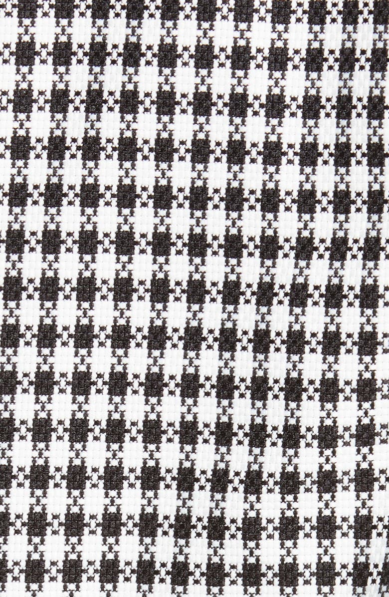 River Island Feather Cuff Check Double Breasted Blazer, Alternate, color,