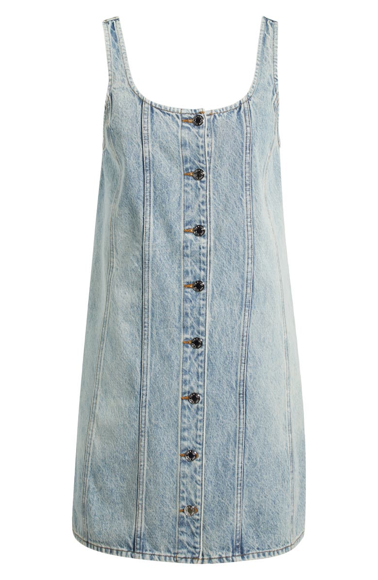 rag & bone Laney Denim Button-Up Minidress, Alternate, color, Rockway