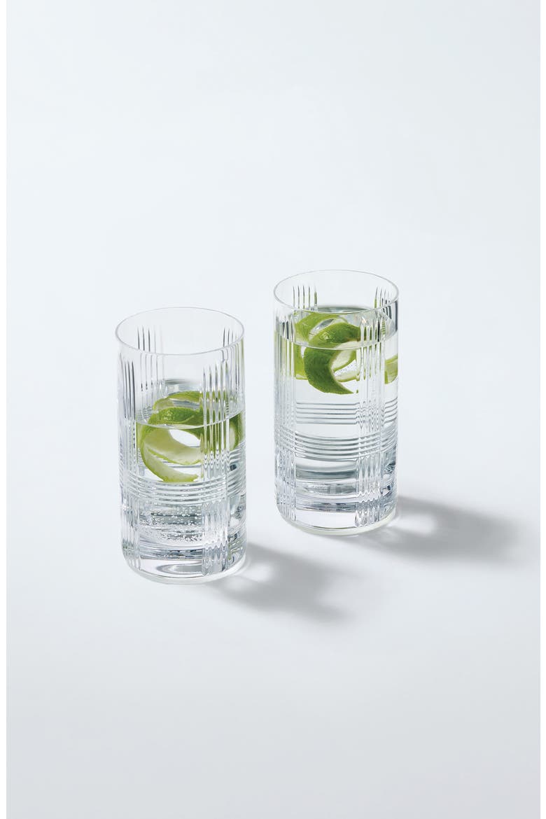 Marquis Vector Set of 2 Crystal Highball Glasses, Alternate, color, NONE