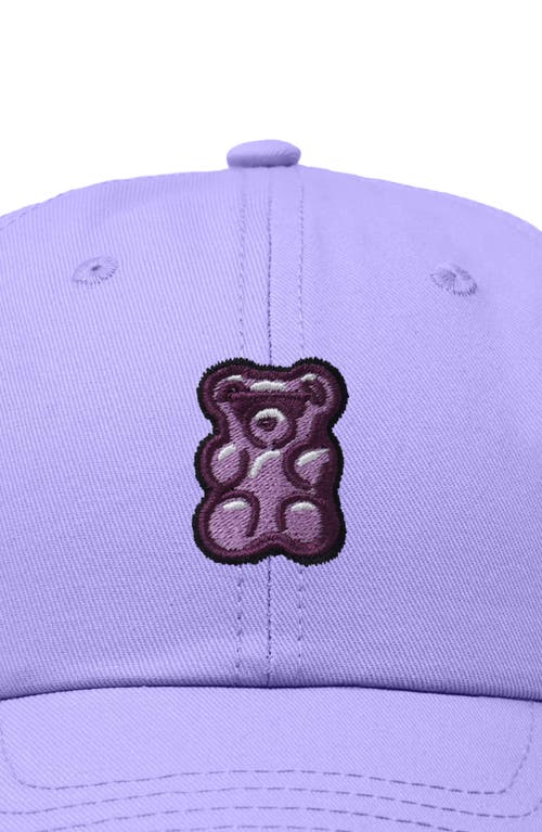 Dalix Purple Gummy Embroidered Cap In Lavender