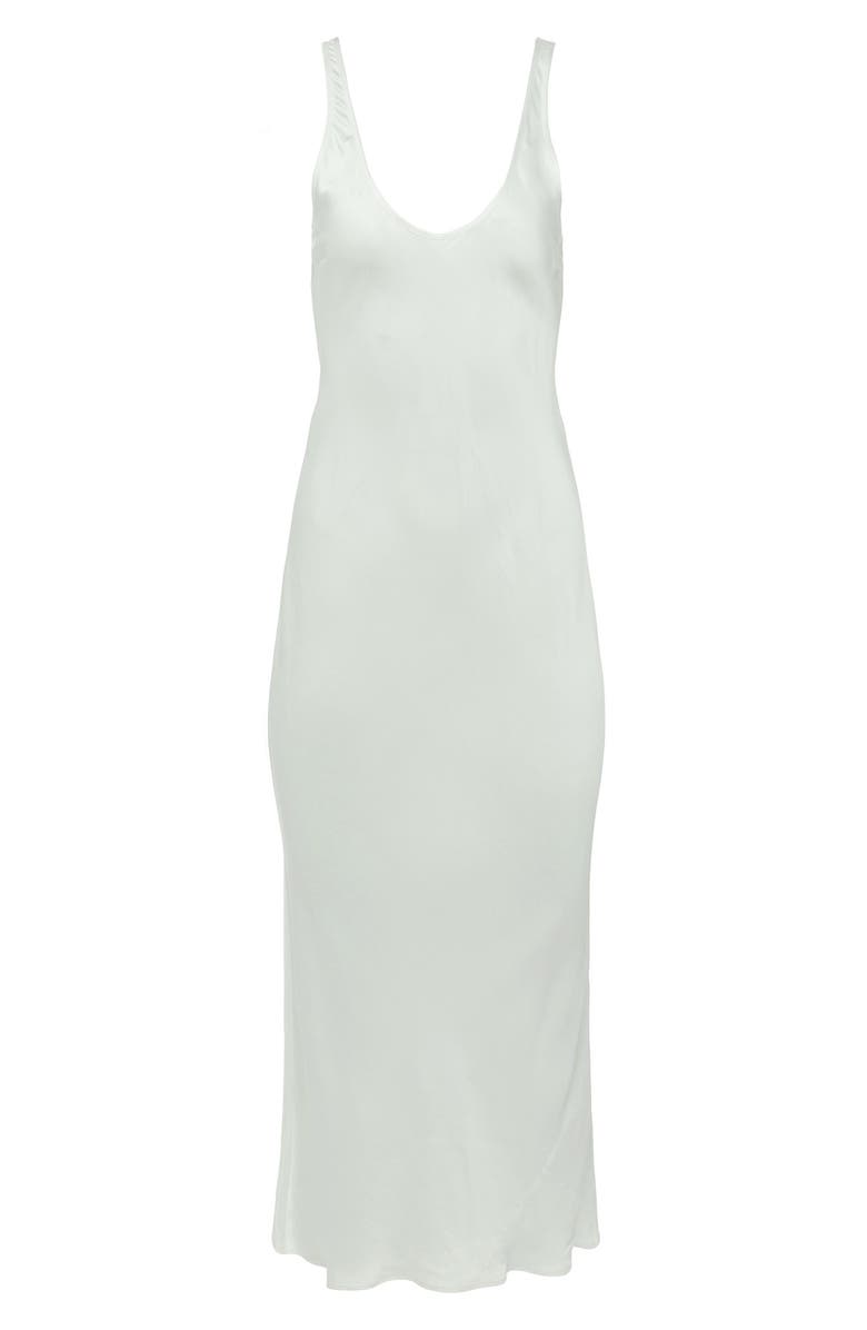 L'AGENCE Akiya Satin Tank Maxi Dress, Alternate, color,