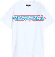 PURPLE BRAND Oversize Textured Cotton Jersey Graphic T-Shirt