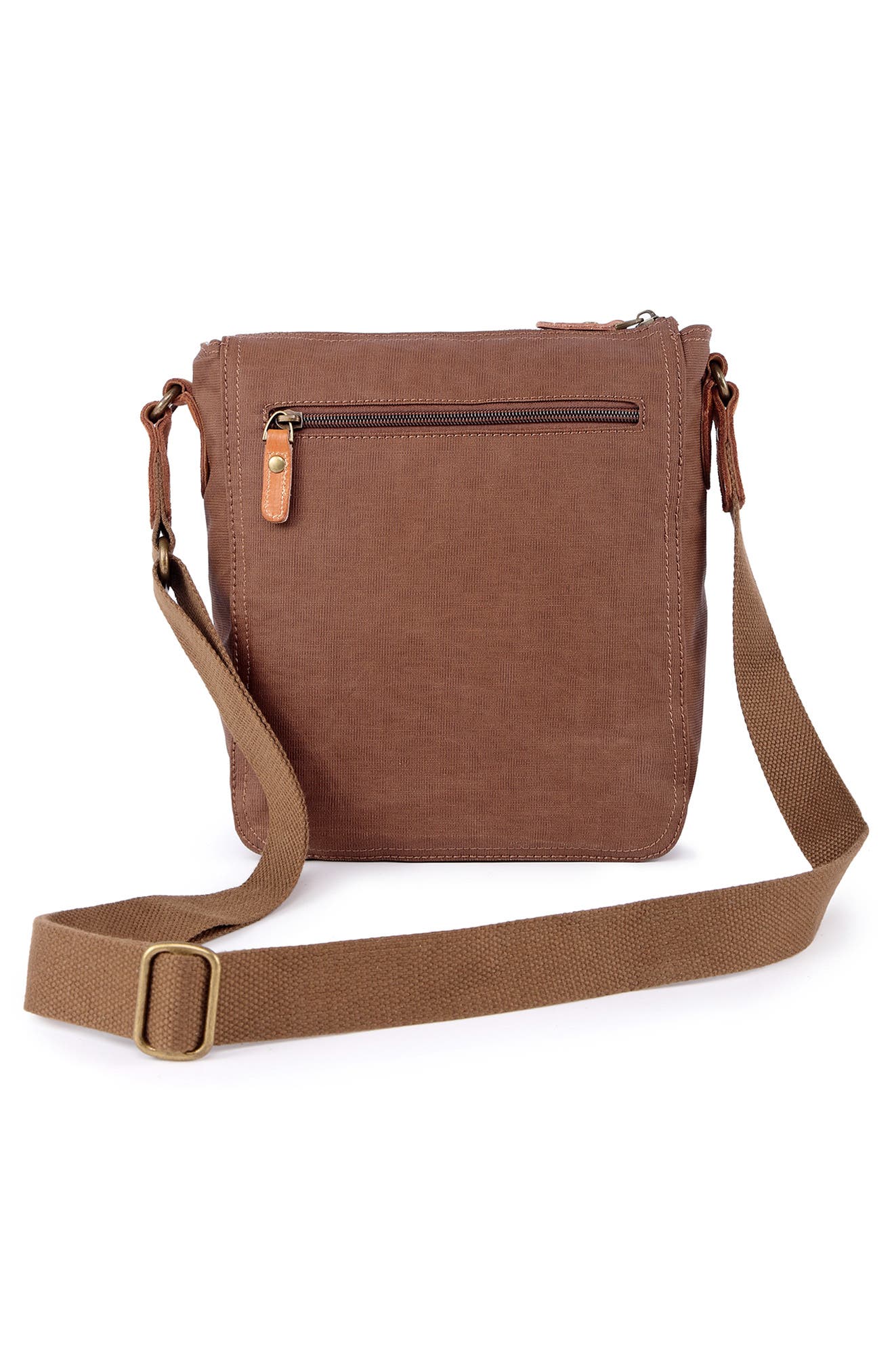 THE SAME DIRECTION Dolphin Studded Crossbody Bag, Alternate, color, Coffee