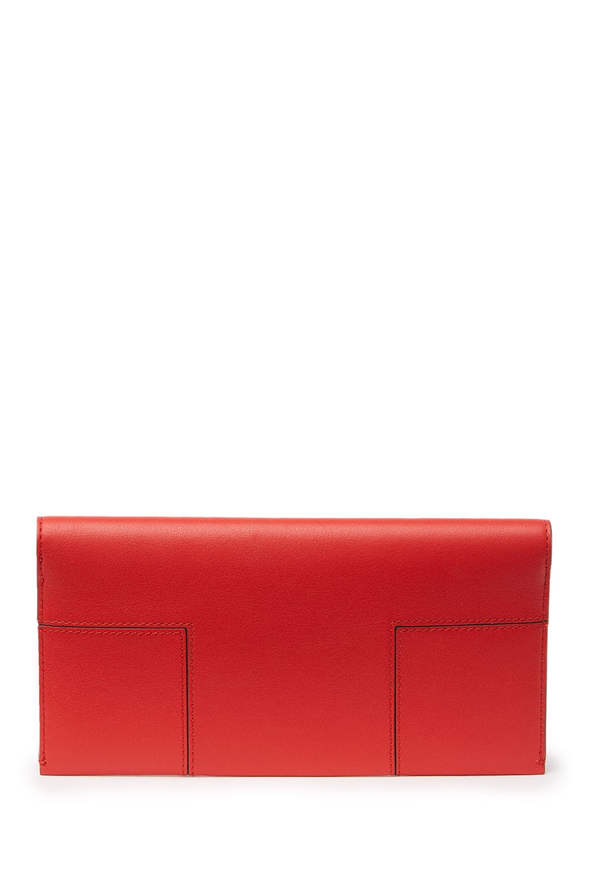 Tory Burch Block-T Leather Travel Ticket Clutch (Women) | Nordstromrack