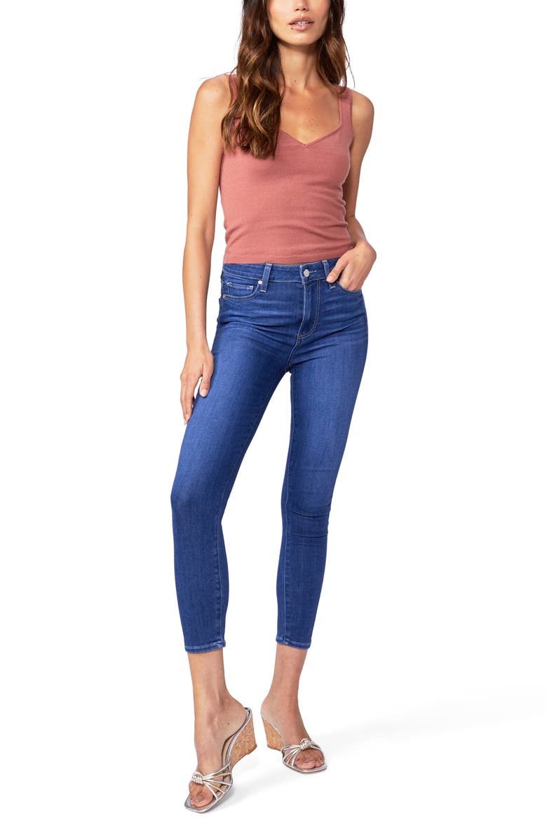 PAIGE Hoxton Crop Skinny Jeans, Alternate, color, 