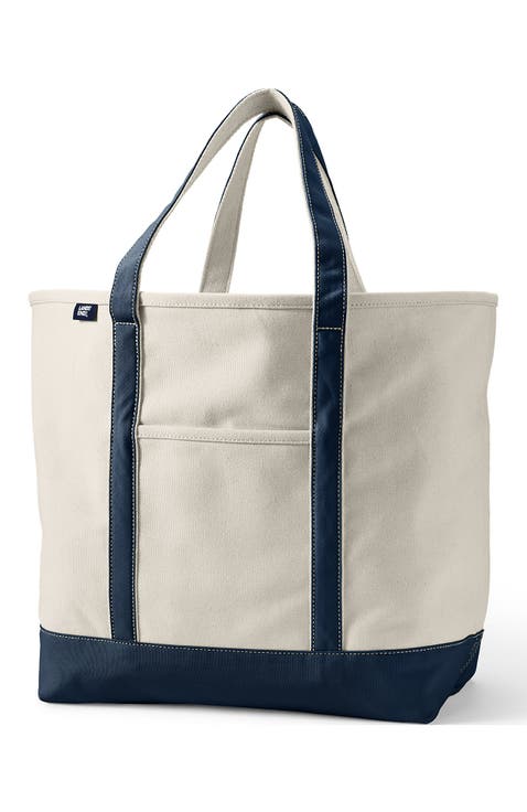 Open Top Canvas Tote Bag