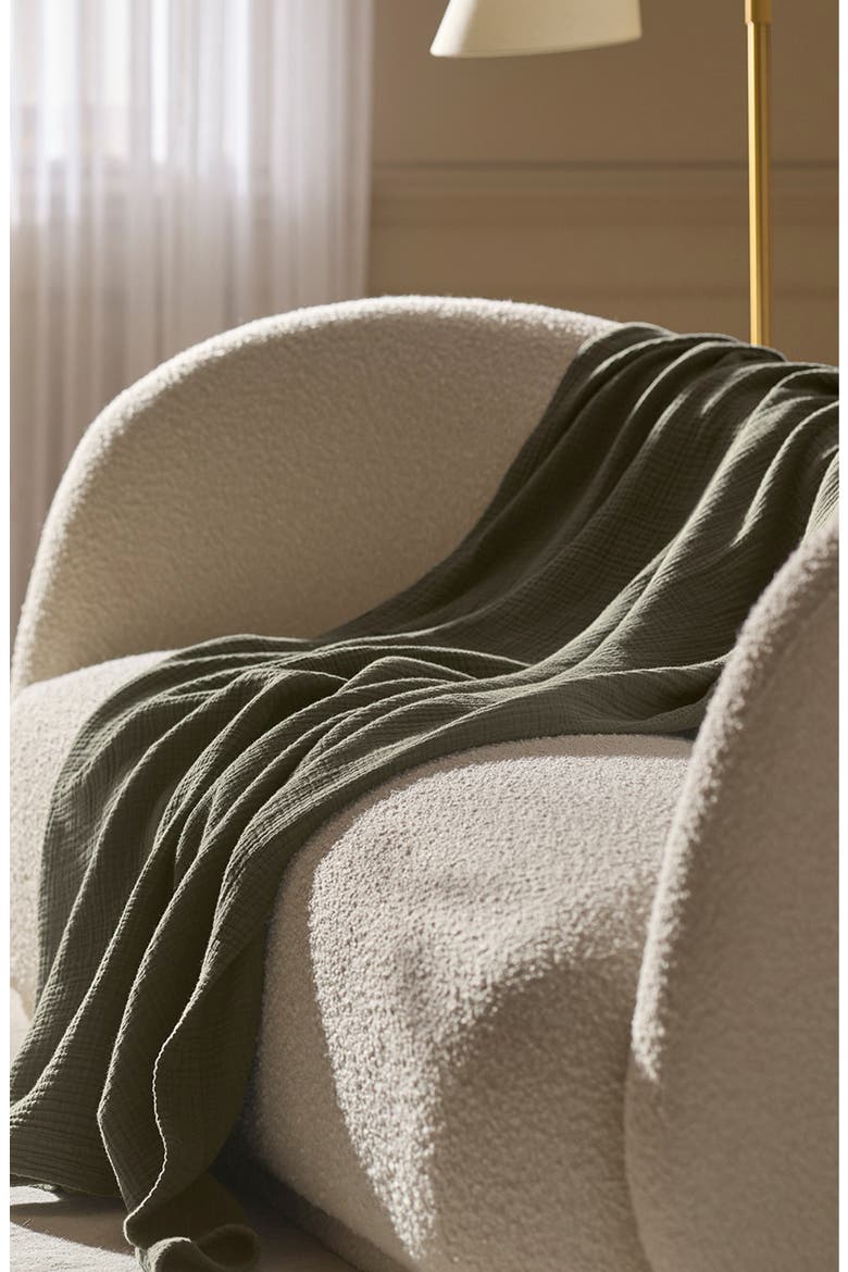 Dream Throw Blanket, Alternate, color, PINE