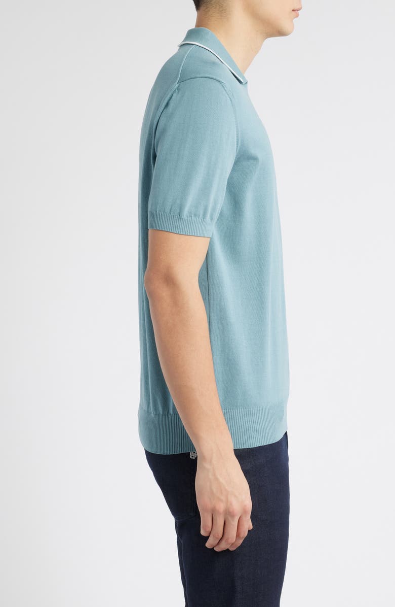 Canali Regular Fit Johnny Collar Polo, Alternate, color, Green