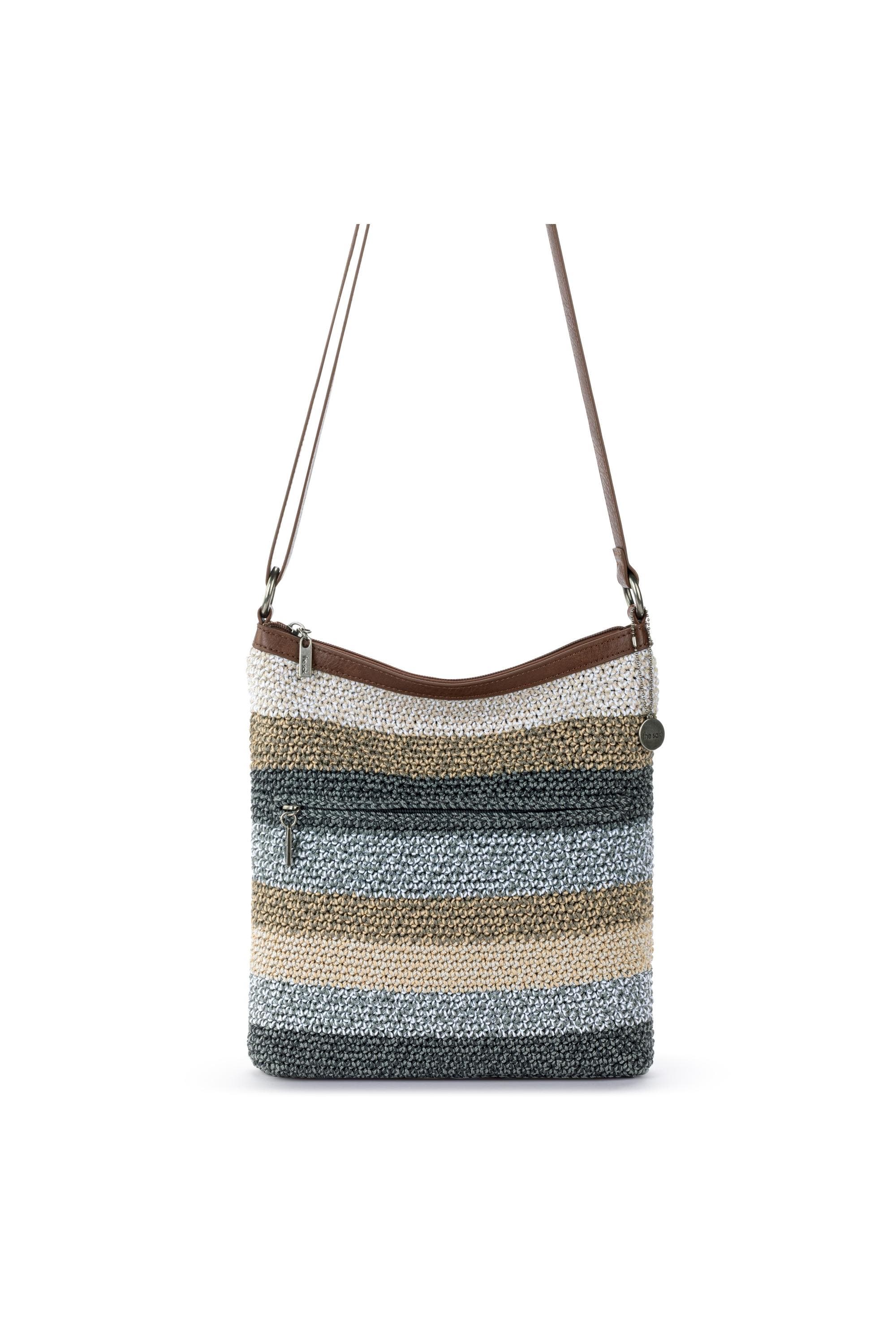 The Sak Lucia Crossbody Hand Crochet Bag, Alternate, color, Desert Stripe