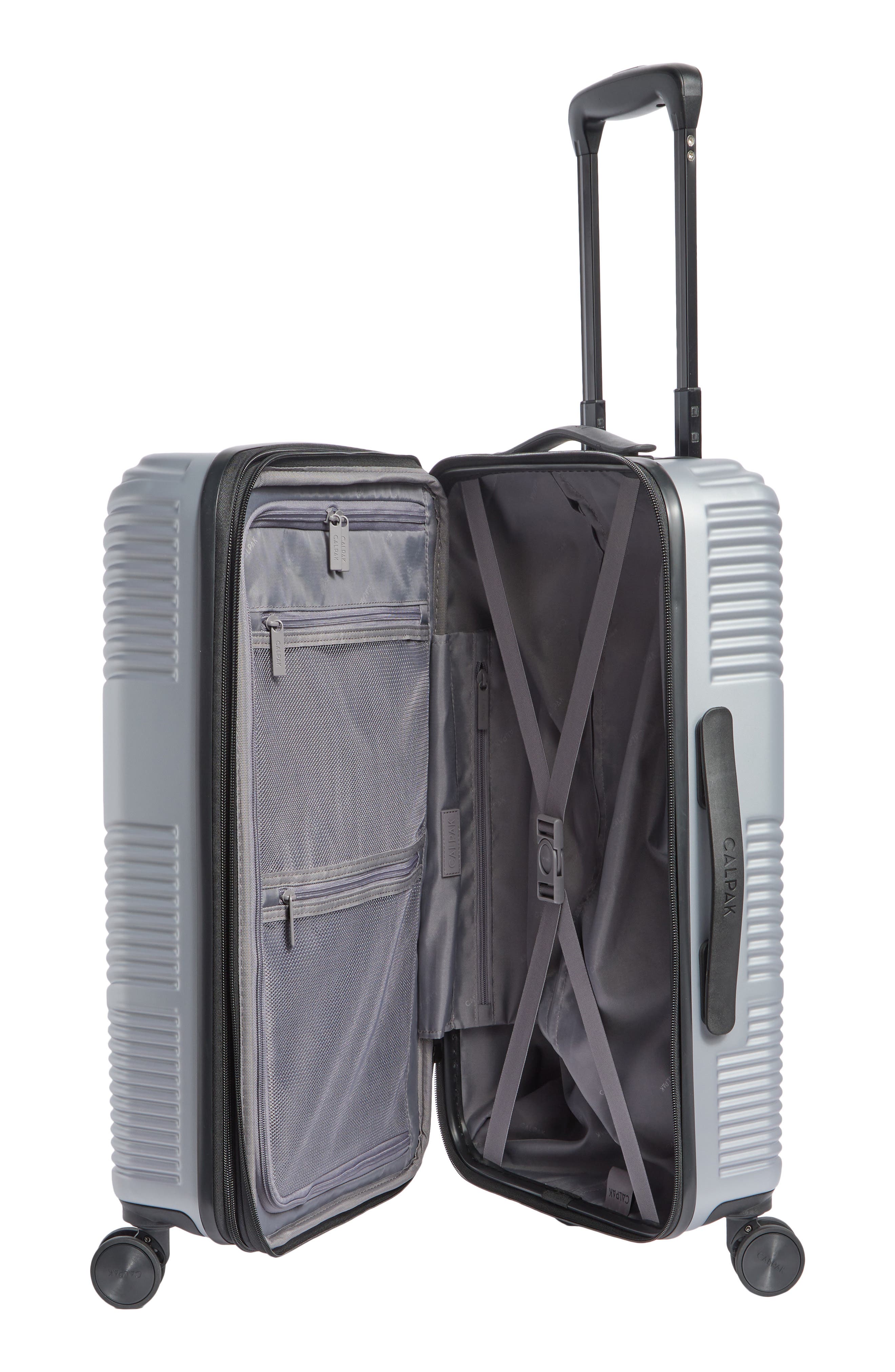 CALPAK Ravia 20-Inch Hardside Carry-On Luggage, Alternate, color, Silver