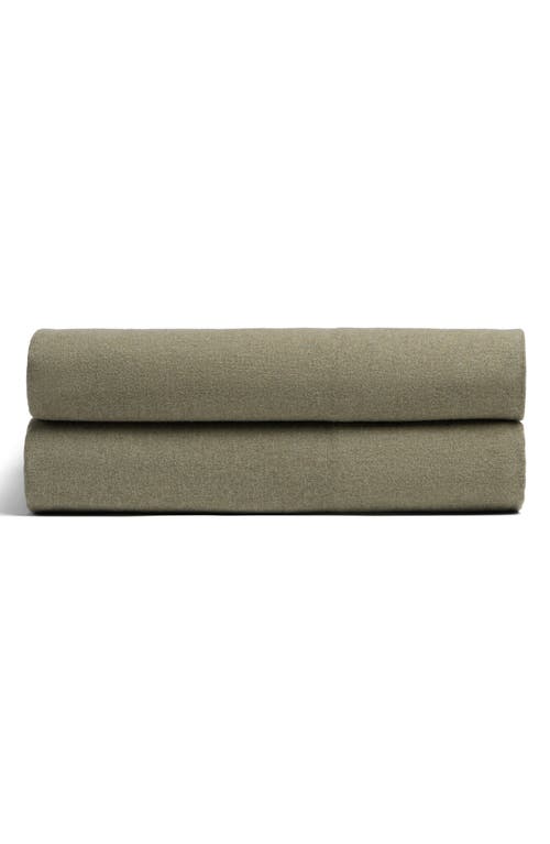 Parachute Cotton Flannel Fitted Sheet In Thyme