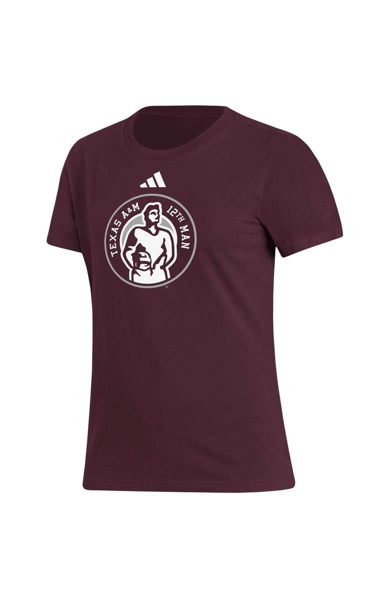 adidas Women's adidas  Maroon Texas A&M Aggies 12th Man Fresh T-Shirt, Alternate, color, 
