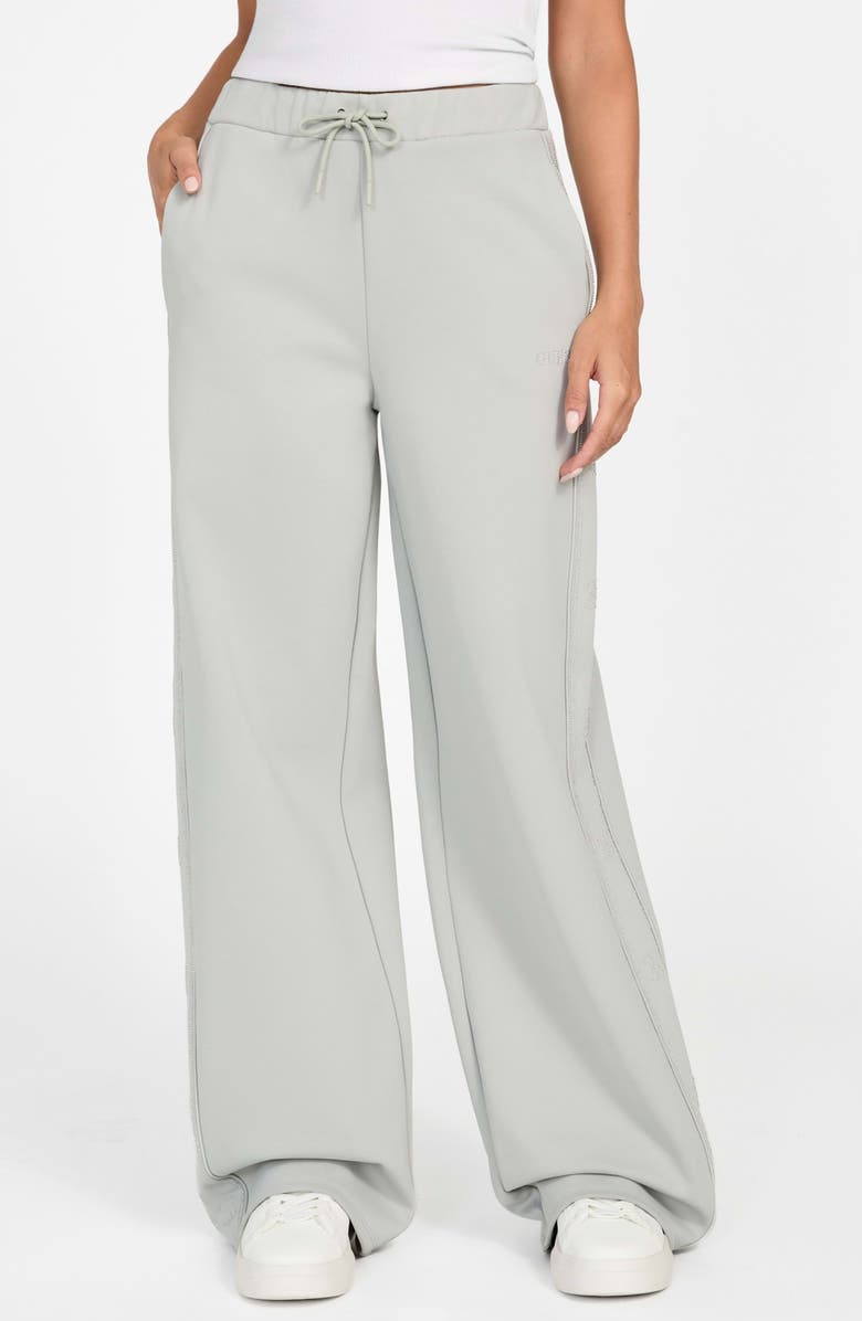 GUESS Octavia Wide Leg Sweatpants, Main, color, Oxford