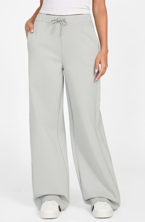 Guess Octavia Wide Leg Sweatpants In Gray