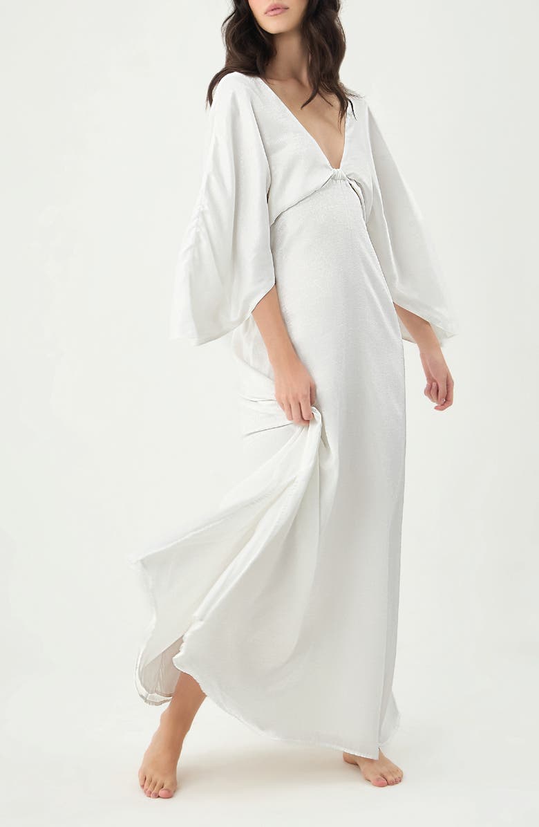 BOAMAR Avalon Cutout Cover-Up Maxi Dress, Alternate, color, White