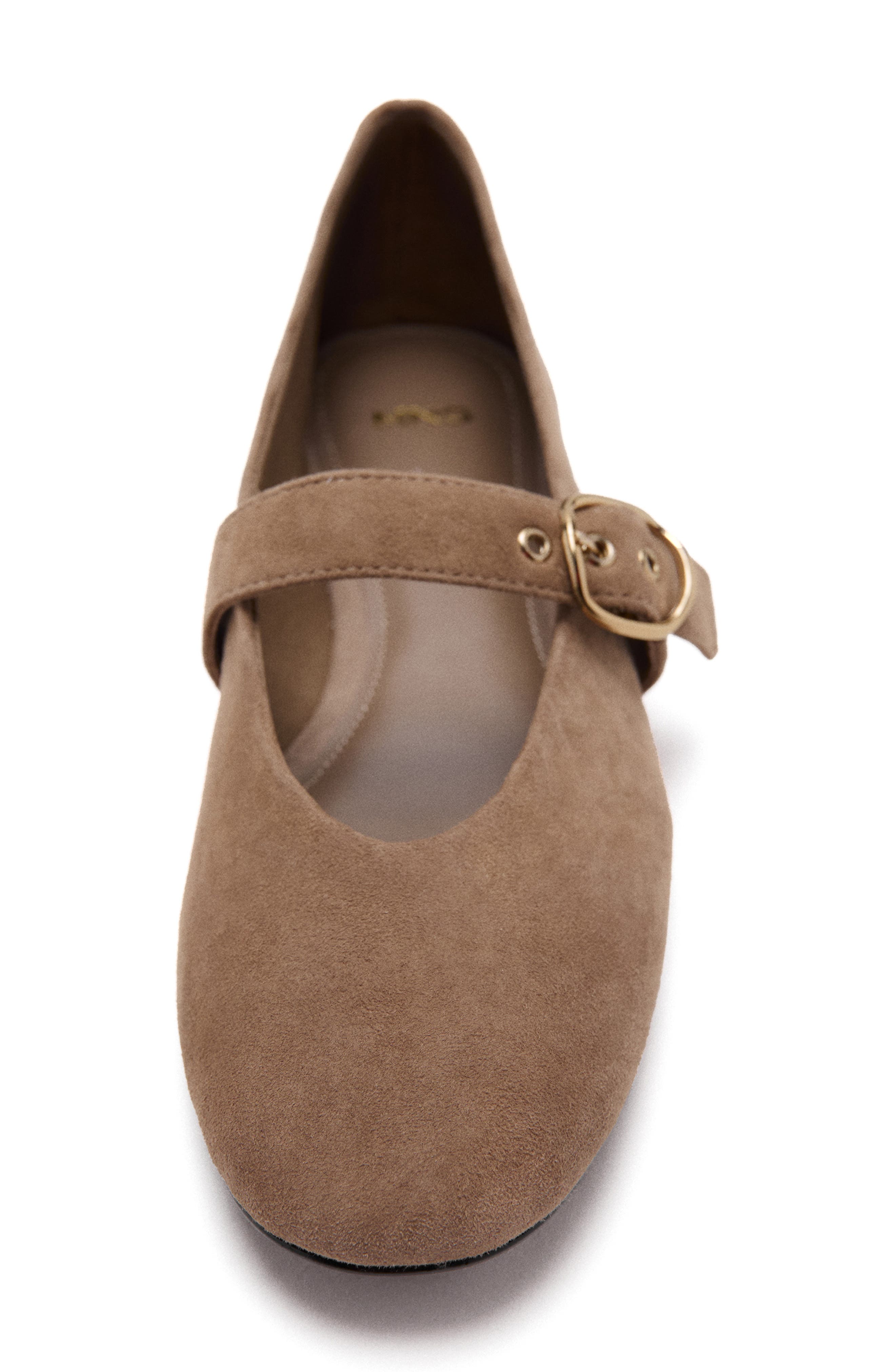 MANGO Mary Jane Ballet Flat, Alternate, color, Sand