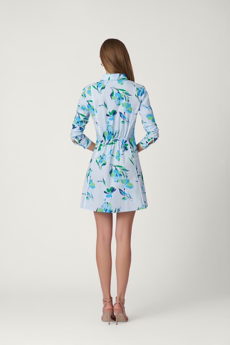 Seabreeze Print Poplin Millie Dress, Alternate, color, French Blue Multi