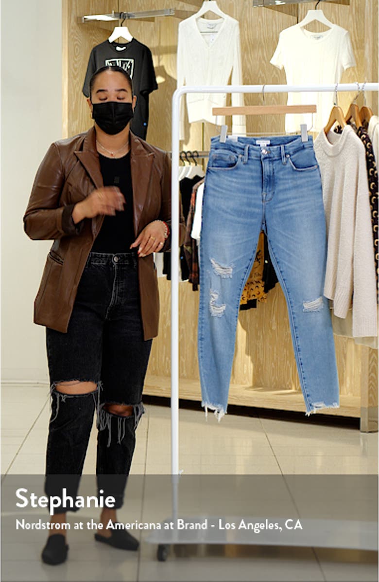 Good Legs High Waist Distressed Skinny Jeans, sales video thumbnail