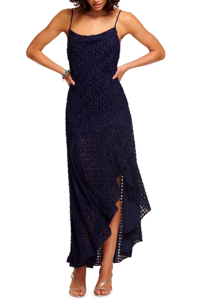 Lorena Clip Dot Dress, Main, color, SPRING NAVY CLIP