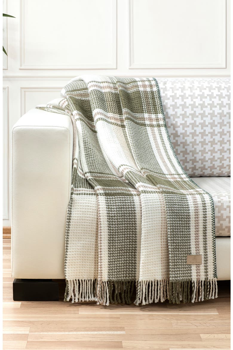 Greenly Throw Blanket, Alternate, color, GREEN