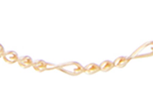 Fuzion Creations Figaro Chain Necklace In Yellow