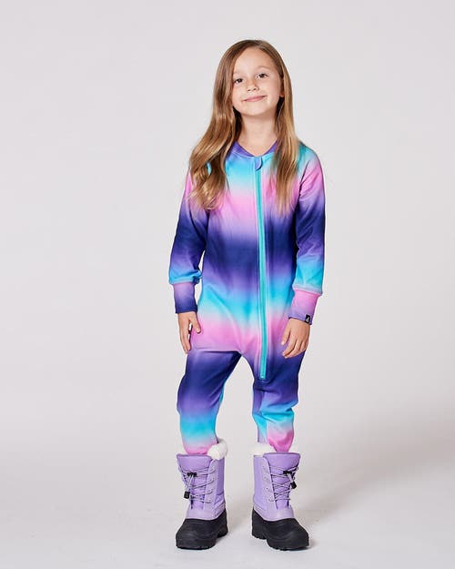 Deux Par Deux Girl One-piece Thermal Underwear In Multi