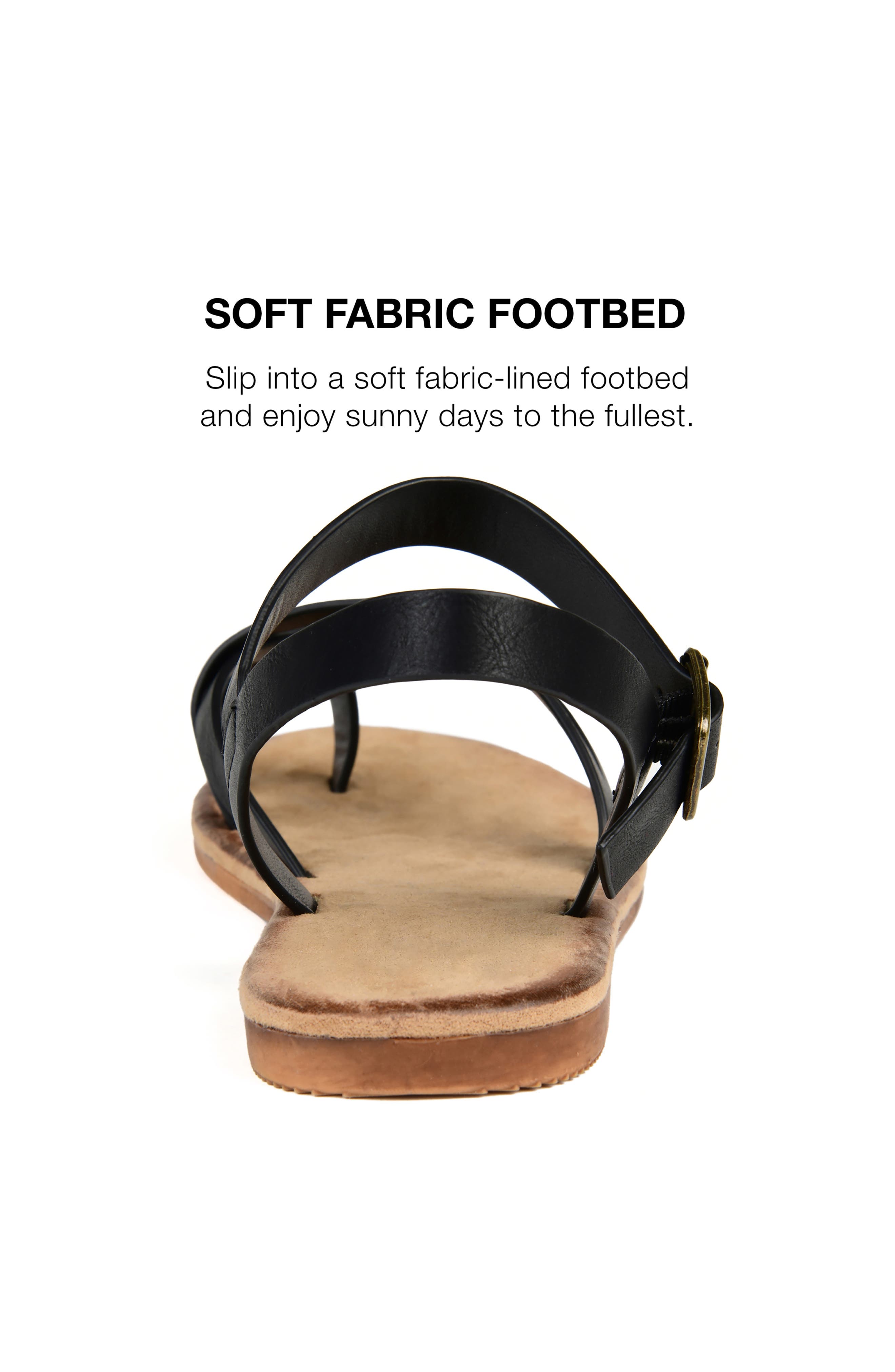 Journee Collection Vasek Strappy Flat Sandal, Alternate, color, 