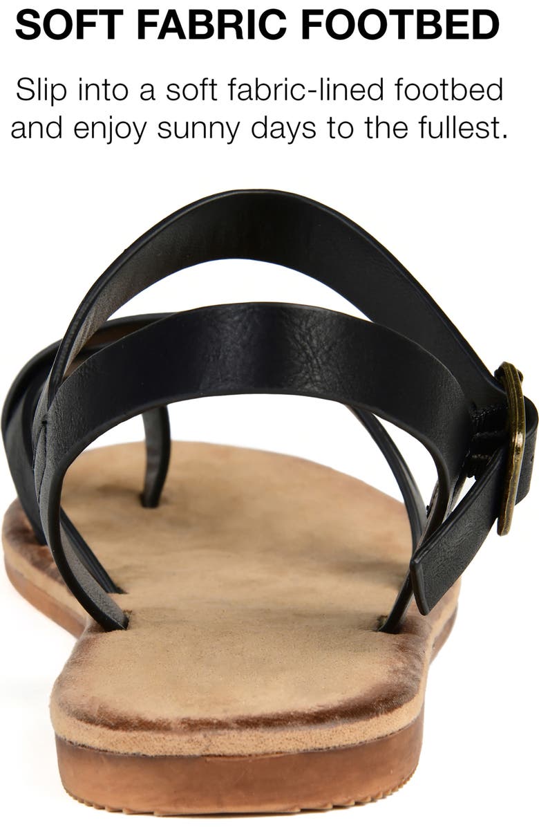 Journee Collection Vasek Strappy Flat Sandal, Alternate, color,