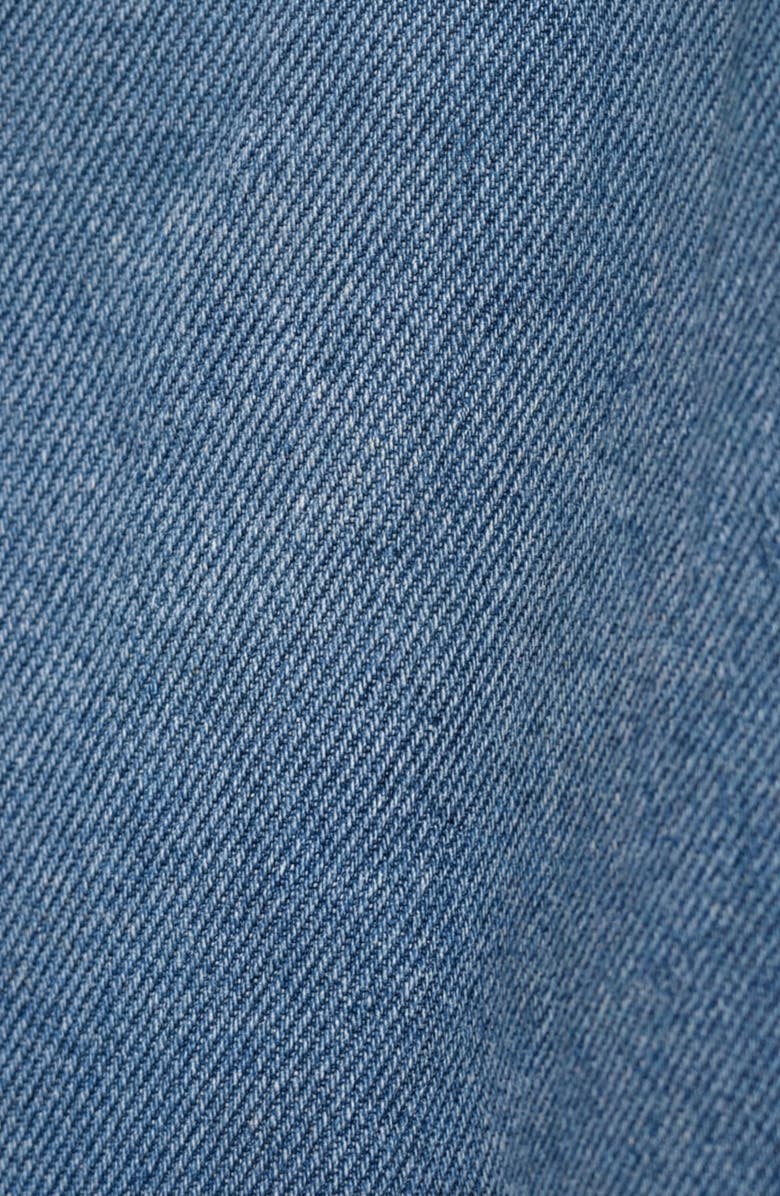 Modenaire Sleeveless Denim Button Front Midi Dress, Alternate, color, Light Blue Wash