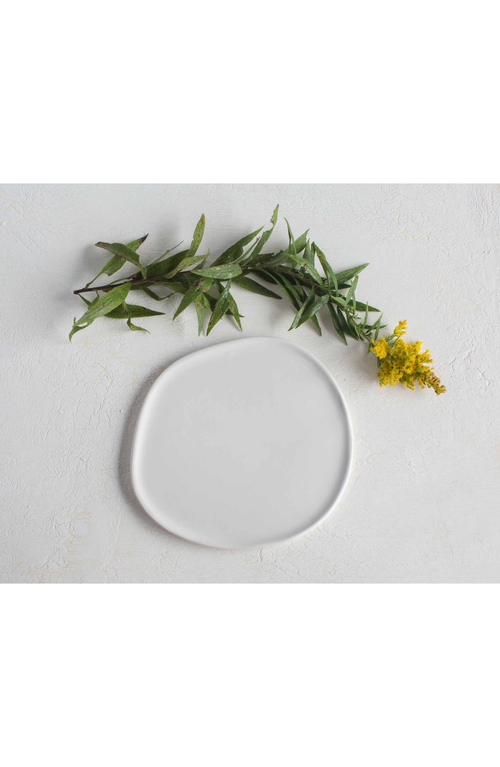 Haand Ripple Salad Plate In White
