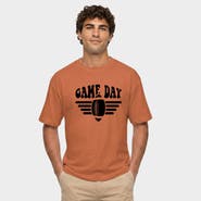 Simply Sage Market Football Game Day Stripes Garment Dyed Graphic T-Shirt