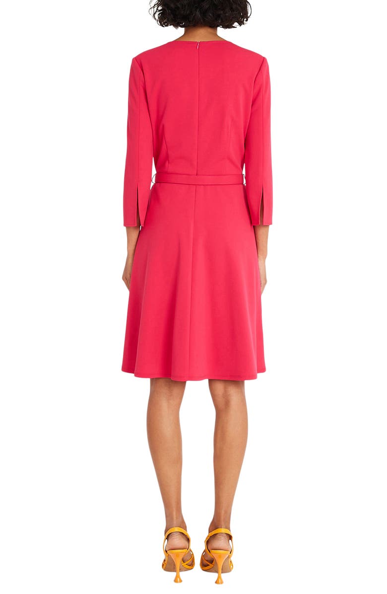 Maggy London Belted Cutout Neck Dress, Alternate, color,