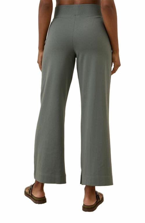 Pact Organic Cotton Airplane Wide Leg Pant In Gray