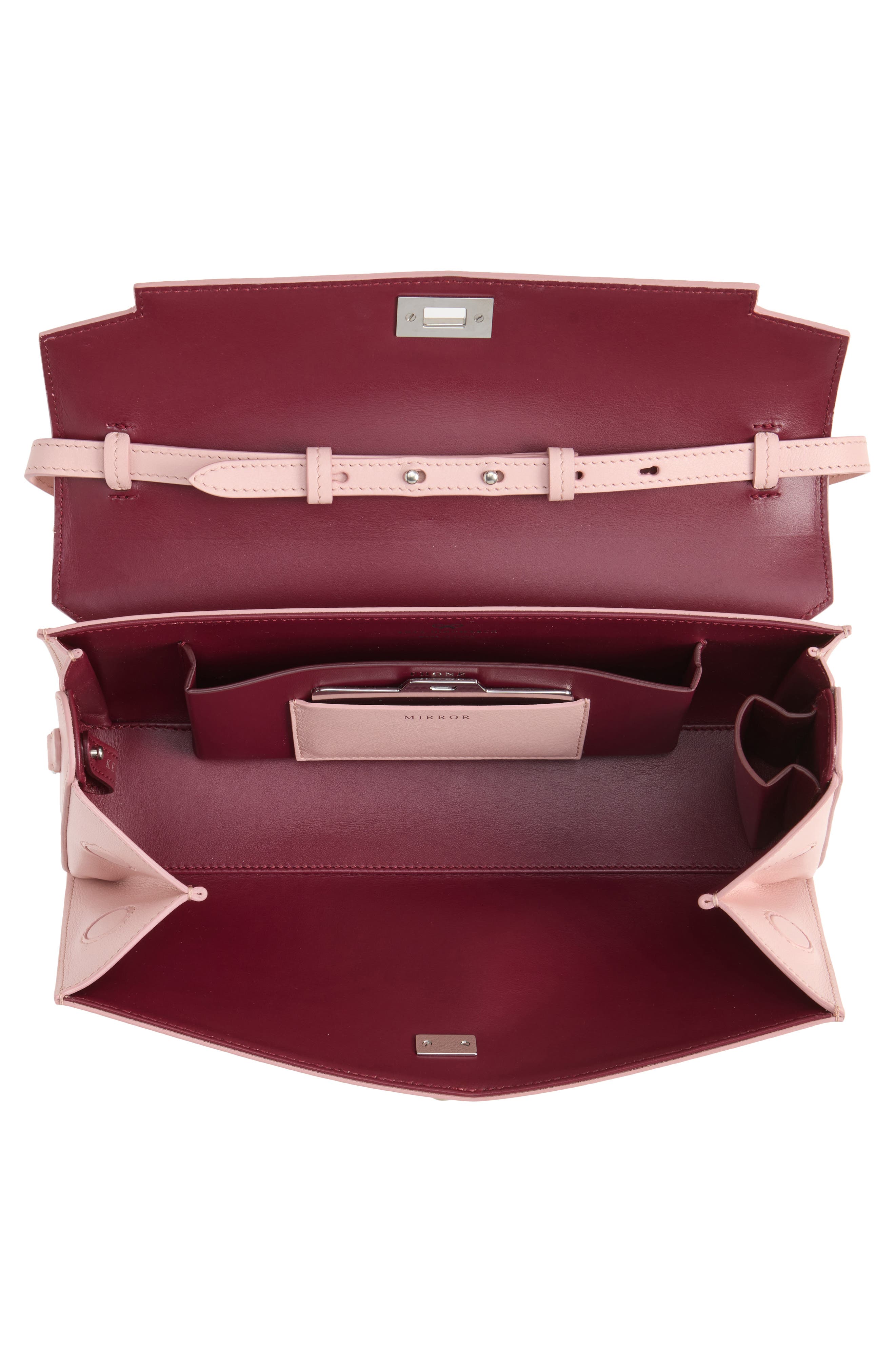 Mortimer Leather Clutch, Alternate, color, SHELL PINK