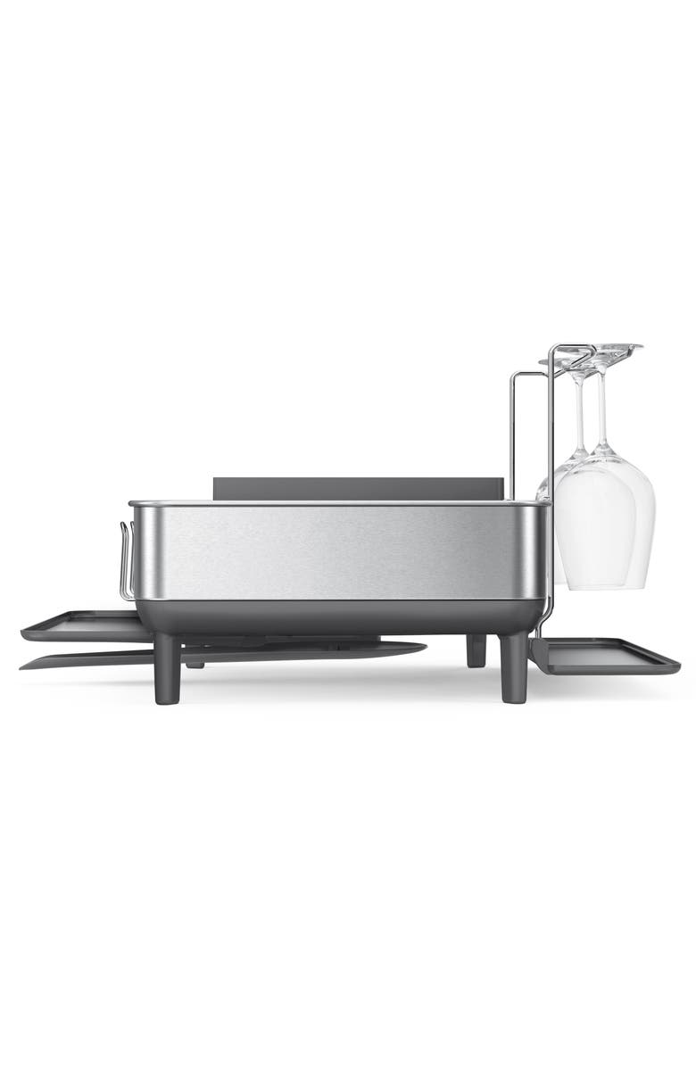 simplehuman steel frame dishrack, Alternate, color, Grey