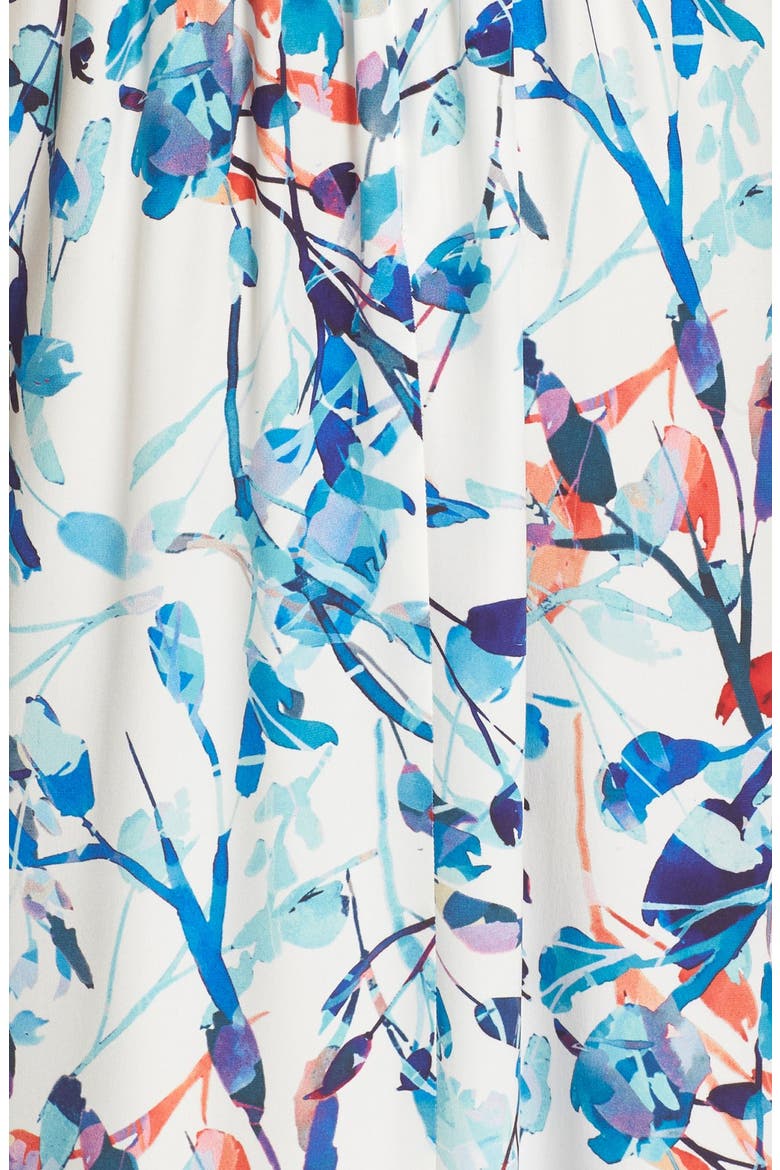 'Virginia' Lace-Up Silk Maxi Dress, Alternate, color, CATALONIA