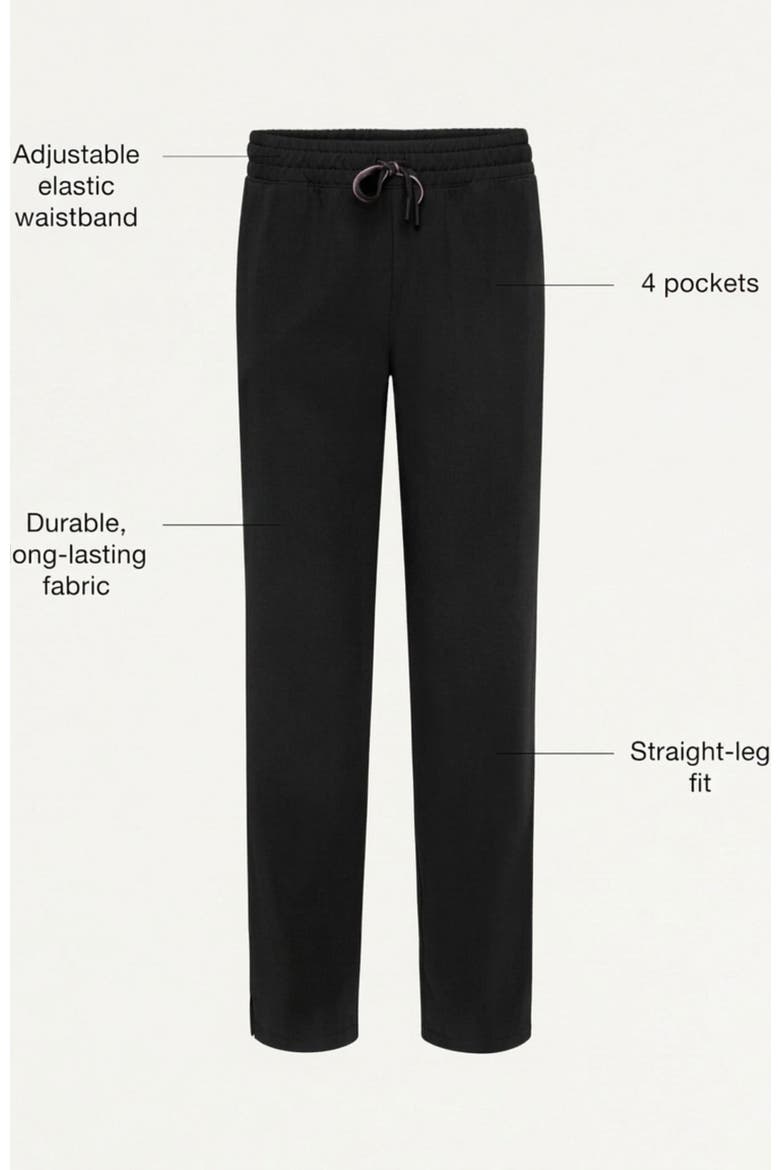 UltraLAST Essential Performance Men's 5-Pocket Scrub Set, Alternate, color, Black